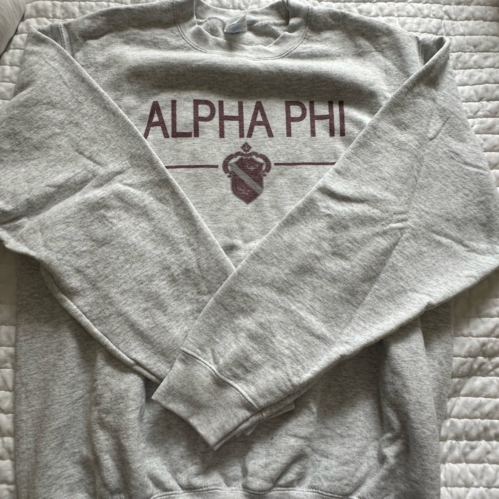 Gray Alpha Phi Sweatshirt
